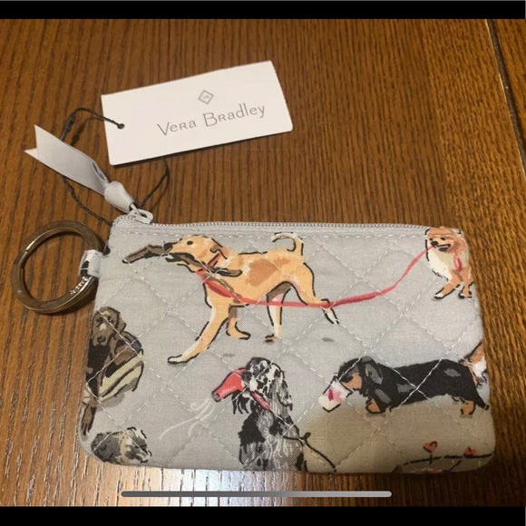 VERA BRADLEY nwt ZIP ID CASE & LANYARD BEST IN SHOW Puppy DOG LIMITED EDITION 🐶 - Picture 2 of 2